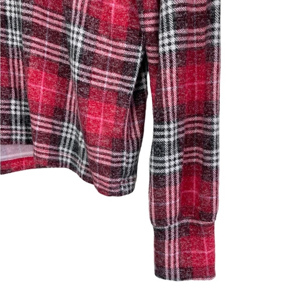 Christmas VS PINK red plaid pajamas with rose gold spell out logo size small - Picture 6 of 14